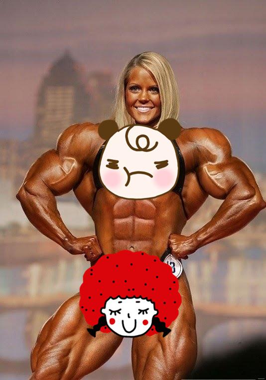 天使脸+筋肉身,她们是群爱好健身的萌萌女汉子