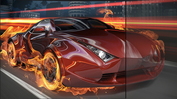 左为144Hz效果 右为60Hz效果