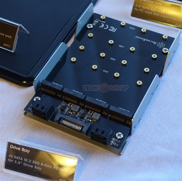 可装4个M.2！银欣3.5寸SSD拓展坞：仅支持SATA通道