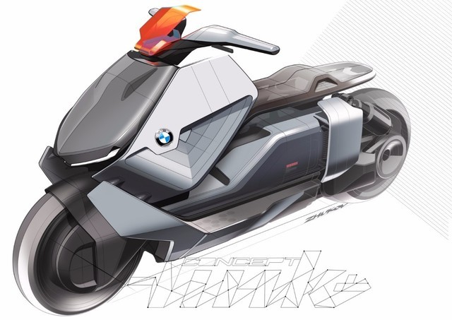 BMW Motorrad Concept Link概念电动车 