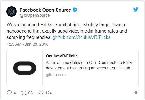 Facebook发明了新时间单位：1秒=705600000 Flicks