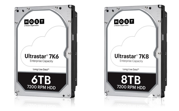 西数HGST发布最高8TB企业硬盘 采用第九代垂直记录技术