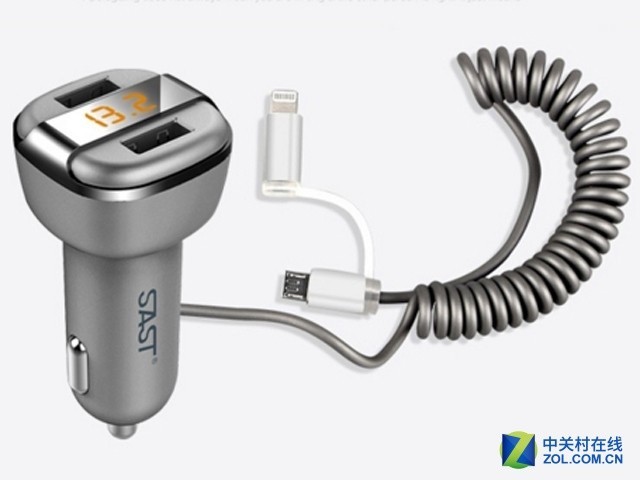 带伸缩充电线 先科AY-T52S车充京东仅66 