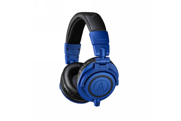 铁三角经典监控级ATH-M50xBB耳机，宝石蓝配色限量版