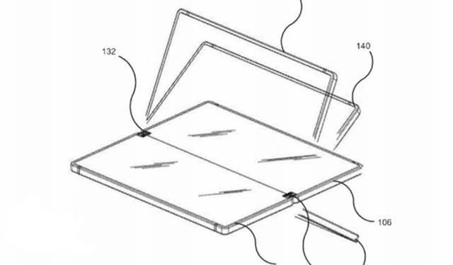 这是未来双屏手机的样子：微软最新铰链专利曝光
