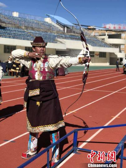 西藏民族传统体育项目林芝响箭 资料图 次旦 摄