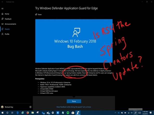 Windows10春季创意者更新曝光：预计3月推送