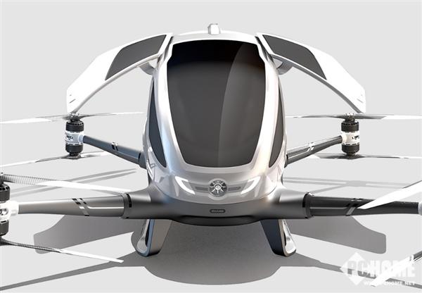 自动驾驶载人飞行器亿航184成功在广州试飞