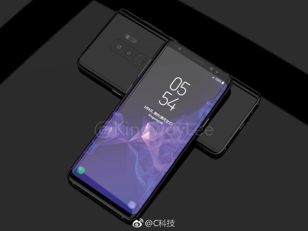 三星S9四色渲染圖曝光 跟土豪金說再見