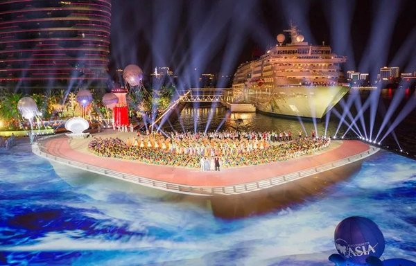 亮相央视春晚三亚分会场 丽星邮轮“双子星号”成为新晋网红