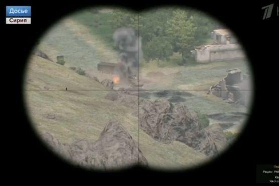 俄罗斯播放叙利亚作战影片 竟然又是游戏画面