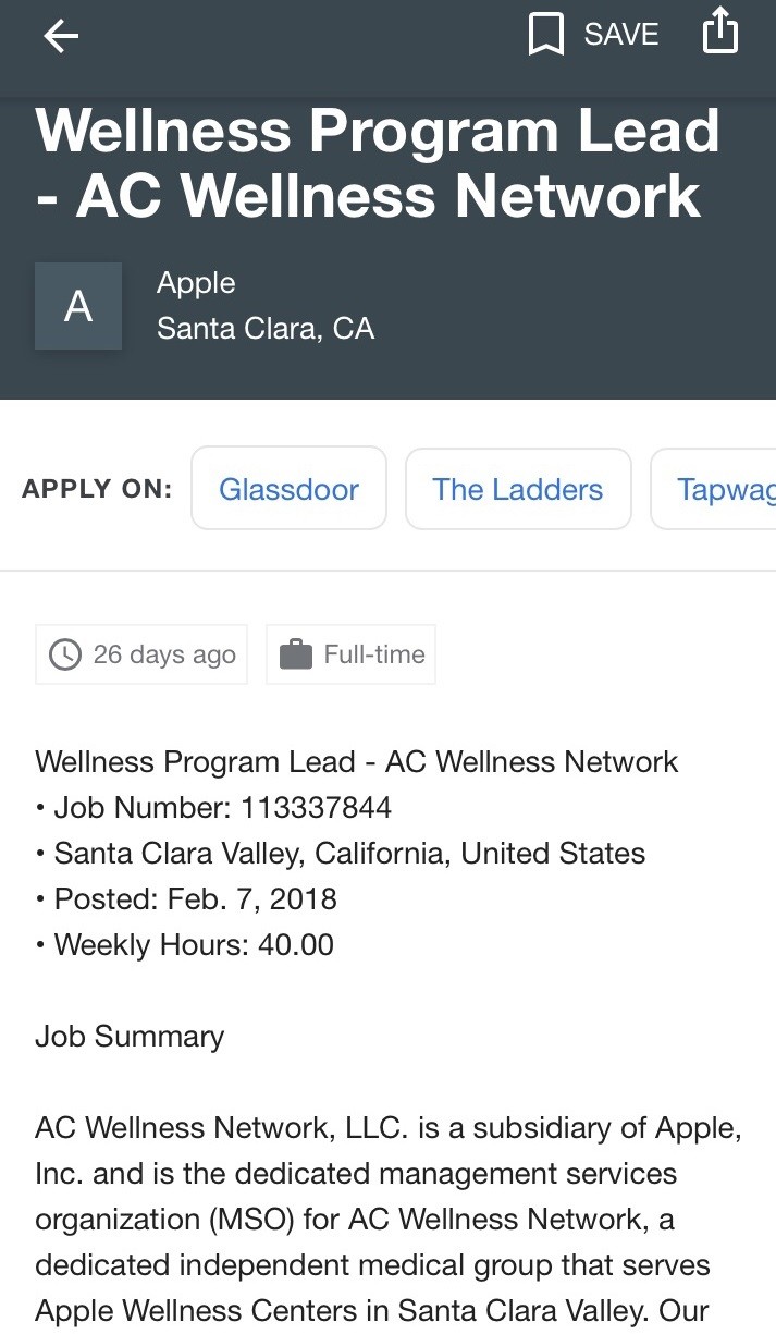 苹果将推出医疗诊所,为员工提供 “世界最佳医疗服务”