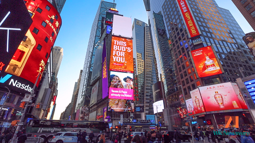 纽约时代广场广告价值?助力中国企业开辟品牌“国际化”高效之路