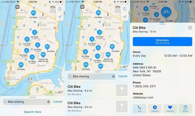 前沿新知:Apple Maps增加共享单车资讯