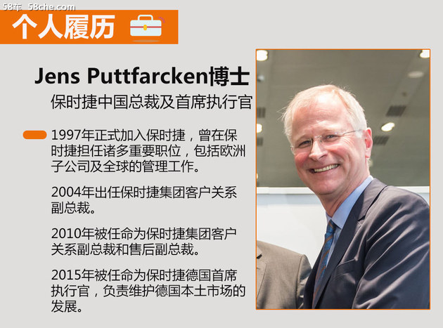 Jens Puttfarcken 任保时捷中国总裁兼CEO