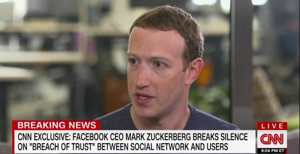 CNN专访扎克伯格：脸书错哪了，到底有没有卖用户数据