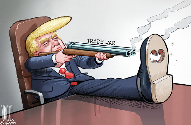 特朗普挑起对华“贸易战” 美国网友：愚蠢行为会害苦我们