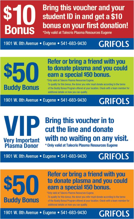 People donating plasma