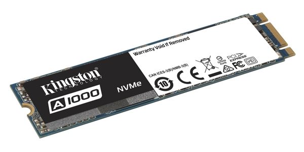 金士顿发布平价M.2 NVMe固态盘A1000：1.5GB/s