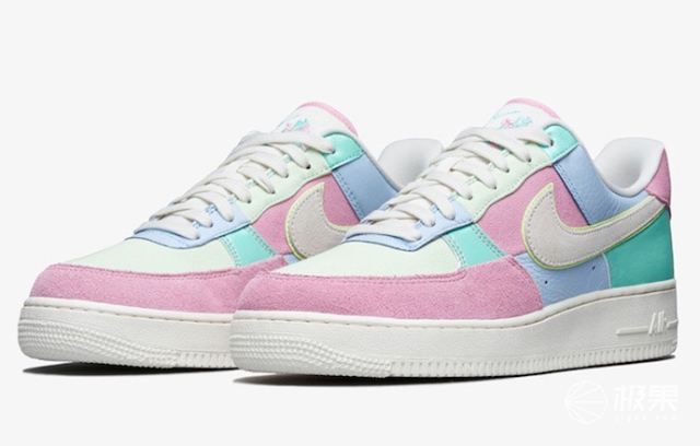 nikeairforce1再推新款马卡龙配色超粉嫩