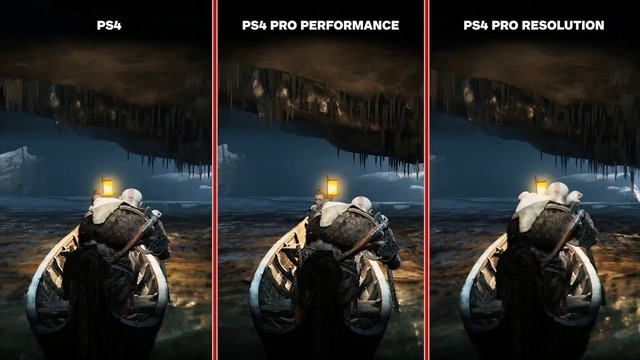 <战神4>PS4与PS4 Pro画质对比：令人失望 