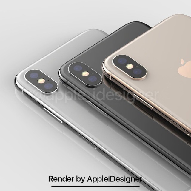 金色苹果iPhone X渲染图曝光 看起来帅极了