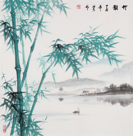 如果你是一位收藏家或投资者,那么,刘海青老师的山水画都是不错的选择图片