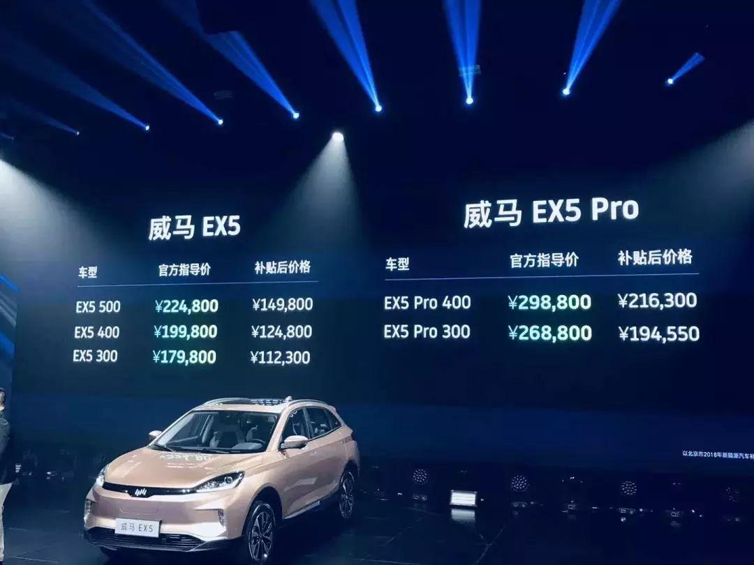 威马EX5 低价上市打动的不是消费者 而是投资