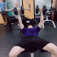 Image result for 哑铃平板卧推gif