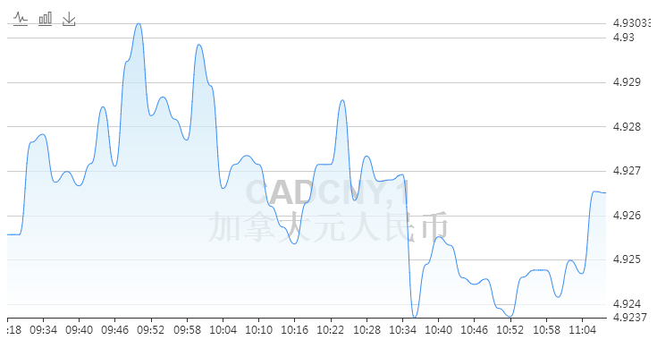 1加拿大元兑换4.9271人民币 1cad=4.9271cny