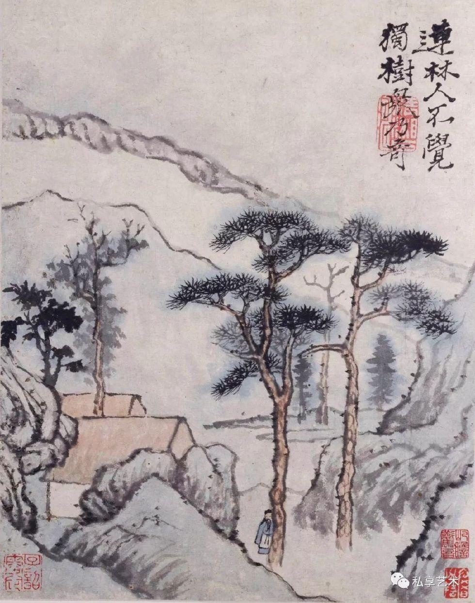 北京故宫博物院藏丨石涛晚年佳作《陶渊明诗意