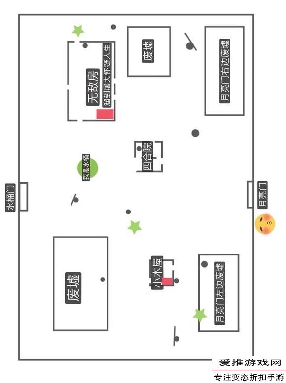 第五人格简易白底地图缩略图_全部地图点位介绍