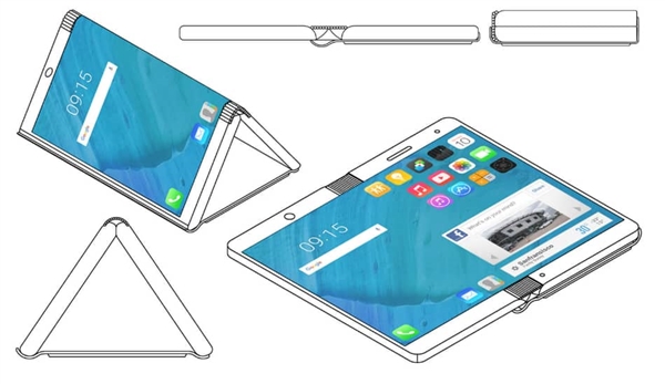 摩托罗拉可折叠手机专利曝光 iOS图标什么鬼?