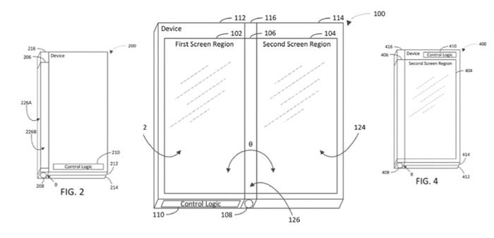 微软三屏折叠专利曝光 或在手机\/平板上采用