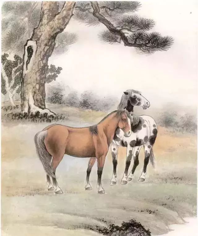 工笔马的画法及线描骏马