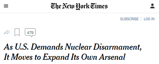 玩转“核双标”？美媒披露：美国边倡弃核边扩核武库