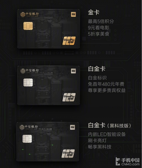 米粉刷起来！小米中信银行推联名信用卡