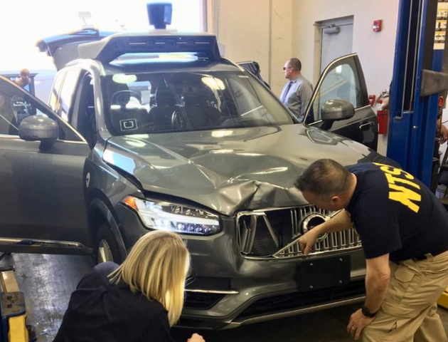 Uber致命车祸调查结果：发现行人但并未紧急刹车