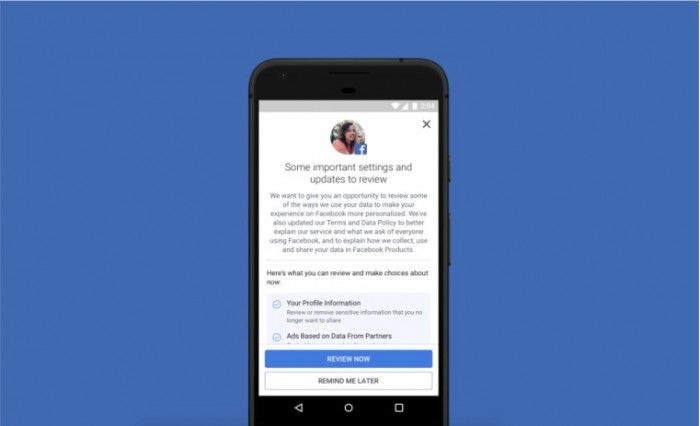 Facebook将在全球应用《通用数据保护条例》