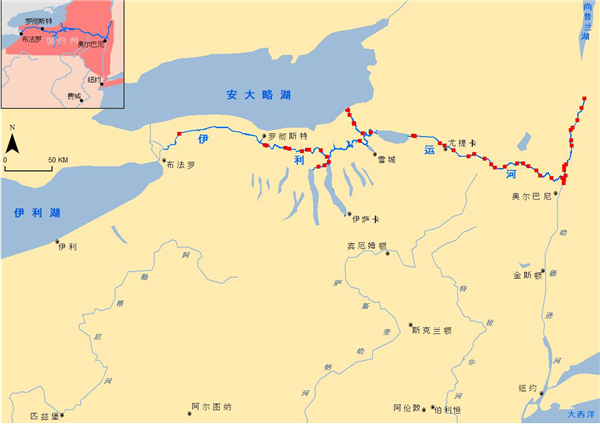 路上的美国史︱改变美国国运和南北格局的水路：伊利运河