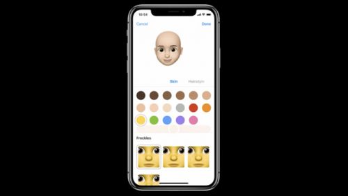 苹果新系统iOS 12提供全新功能Memoji：用户可自制动画表情