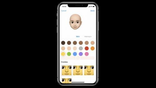iOS 12提供全新功能Memoji:用户可自制动画表情