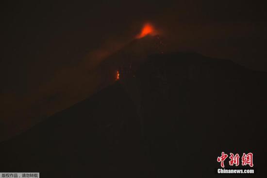 危地马拉火山发生最猛烈喷发 已造成38人死300伤
