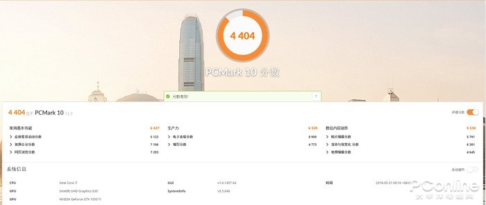 PCMark 10基准测试