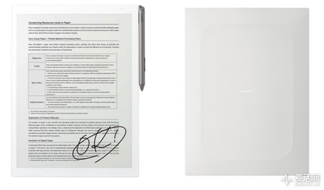 索尼电子纸进军国内:书写体验媲美纸张 5666元