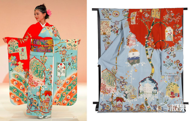 把祥云、熊猫印上中国风和服,岛国设计师脑洞让人猝不及防 把祥云、熊猫印上中国风和服,岛国设计师脑洞让人猝不及防