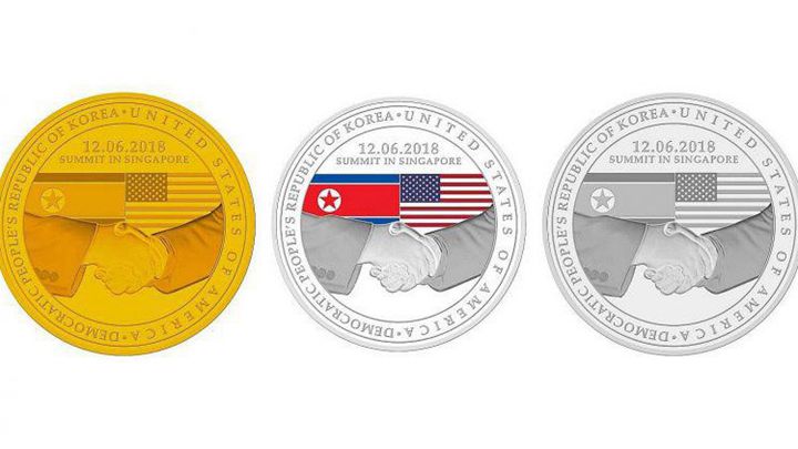 白宫通讯局VS新加坡造币厂，“金特会”纪念币哪家强？