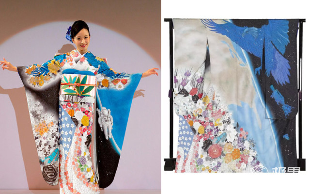 把祥云、熊猫印上中国风和服,岛国设计师脑洞让人猝不及防 把祥云、熊猫印上中国风和服,岛国设计师脑洞让人猝不及防