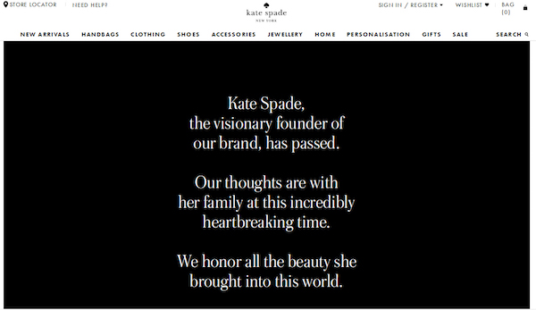 Kate Spade创始人纽约家中去世，生前或受抑郁困扰