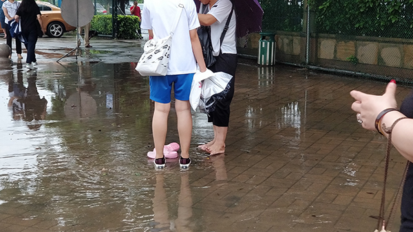 广东高考结束:多处道路被水淹,有考生湿鞋趟水出考场 幻变精灵之蛋糕